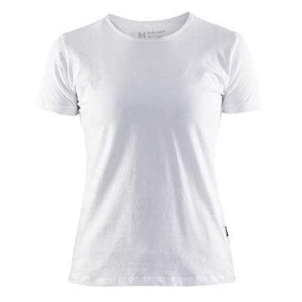 BLAKLADER 330410311000XS - T-Shirt col rond femme Blanc