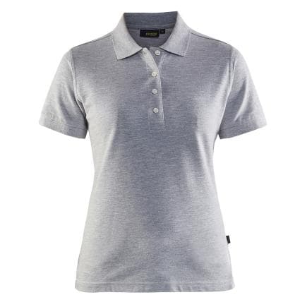 BLAKLADER 330710359000XXXL - Polo femme Gris chiné