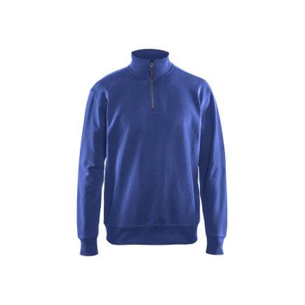 BLAKLADER 336911588500L - Sweat-shirt à demi-zip Bleu Bleuet