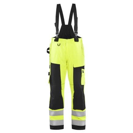 BLAKLADER 186815303389D104 - Pantalon hiver multinormes Jaune fluo/Marine