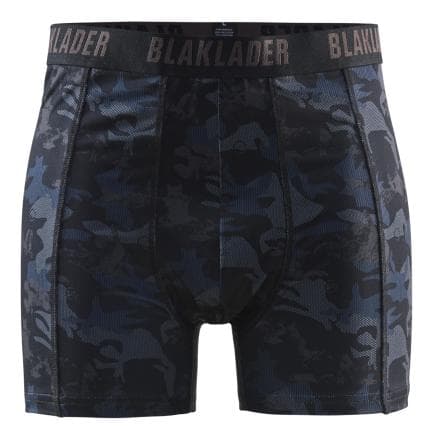 BLAKLADER 188610799998M - Boxers en polyester Noir/Gris foncé (2 paires)