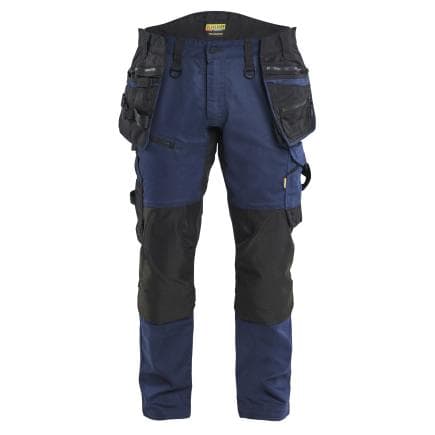 BLAKLADER 197011498699C50 - Striker Pantalon artisan stretch Marine foncé/Noir