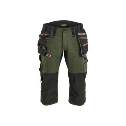 BLAKLADER 197711494240C52 - Striker pantacourt stretch Vert forêt/Rouille