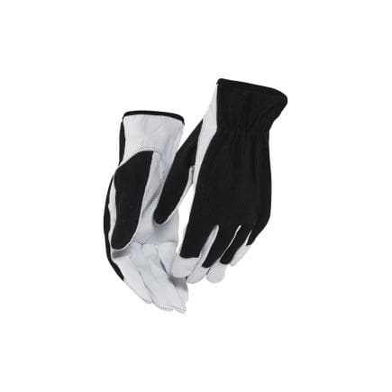 BLAKLADER 22763910991011 - Gant de travail en cuir Noir/Blanc (12 paires)