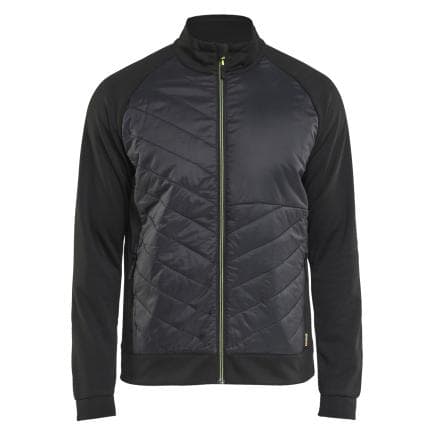 BLAKLADER 341825269933L - Sweat hybride Noir/Jaune fluo
