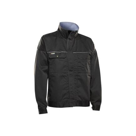 BLAKLADER 404118609994S - Veste artisan avec col haut Noir/Gris clair