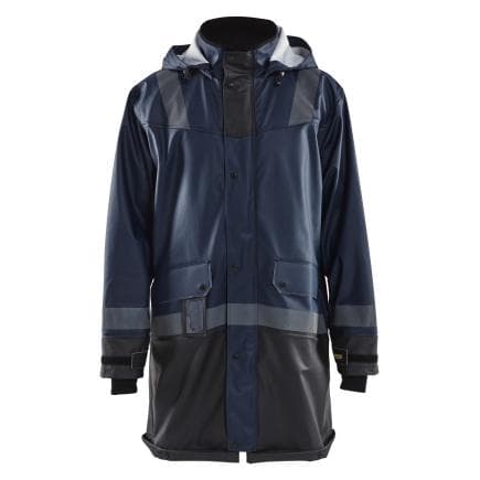 BLAKLADER 432120038699L - Manteau de pluie niveau 2 Marine foncé/Noir