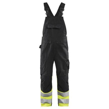 BLAKLADER 266218009933C152 - Salopette haute-visibilité avec bande réfléchissante Noir/Jaune fluo