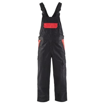 BLAKLADER 266418009956C60 - Cotte à bretelles Industrie Noir/Rouge