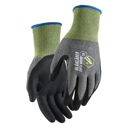BLAKLADER 29721470990010 - Gants de travail en nitrile trempé résistants à la coupure niveau B Noir