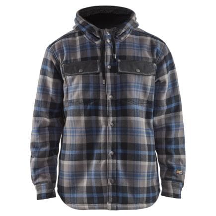 BLAKLADER 329211309994XL - Chemise flanelle à carreaux Noir/Gris clair