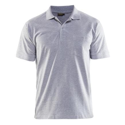 BLAKLADER 330510359000L - Polo avec poche poitrine Gris chiné