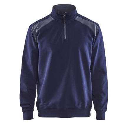 BLAKLADER 335311588994M - Sweat camionneur Marine/Gris clair