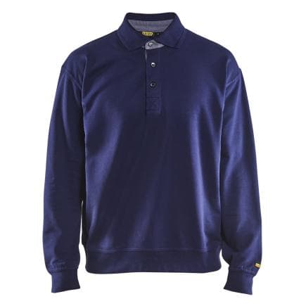 BLAKLADER 337011588900XXL - Sweat col polo Marine