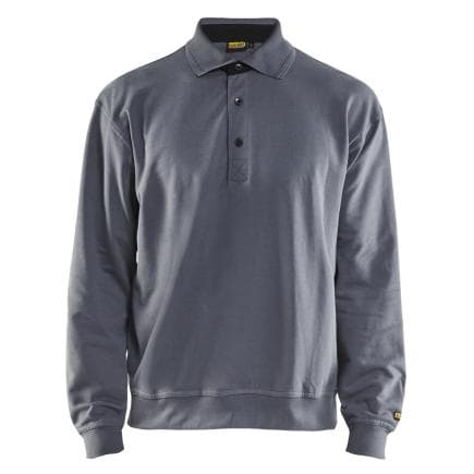 BLAKLADER 337011589400XL - Sweat col polo Gris clair