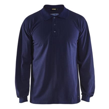 BLAKLADER 337417268900L - Polo piqué retardant-flamme Marine