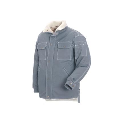 BLAKLADER 481513709400XXL - Veste d'hiver avec épaisse doublure en polaire Gris clair