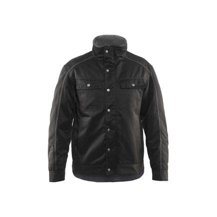 BLAKLADER 481519009900L - Veste d'hiver avec épaisse doublure en polaire Noir