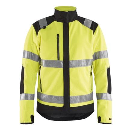 BLAKLADER 488825243399XS - Veste polaire coupe-vent haute-visibilité Jaune/Noir