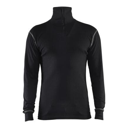 BLAKLADER 489817259900M - Haut de sous-vêtements col zippé retardant flamme inhérent Noir