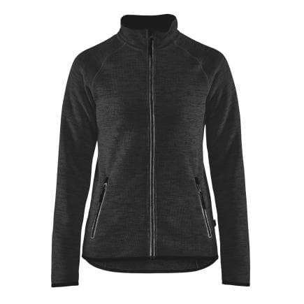 BLAKLADER 491221179710XL - Veste tricotée femme Gris anthracite/Blanc