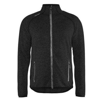 BLAKLADER 494221179710L - Veste tricotée avec fermetures Gris anthracite/Blanc