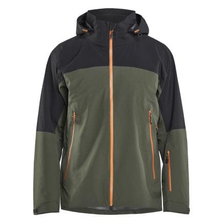 BLAKLADER 498019164240L - Striker Veste hardshell stretch Vert forêt/Rouille