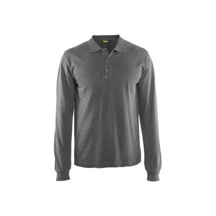 BLAKLADER 338810509400M - Polo à manches longues Gris clair