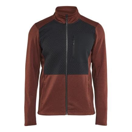 BLAKLADER 354825335999XL - Sweat zippé Rouge brique/Noir