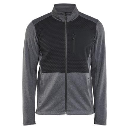 BLAKLADER 354825339991XL - Sweat zippé Noir/Gris clair