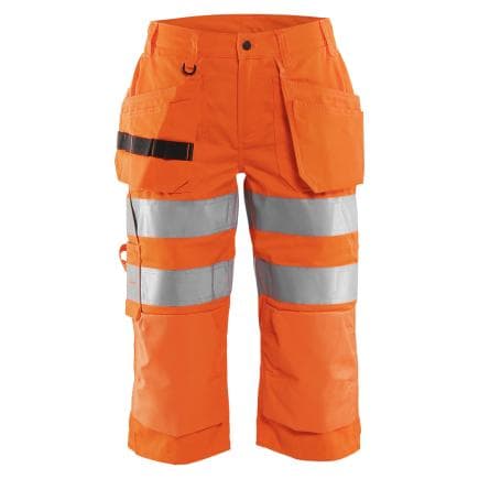 BLAKLADER 713918115300C40 - Pantacourt haute-visibilité femme Orange