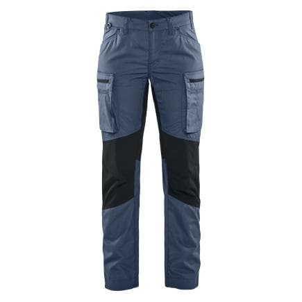 BLAKLADER 715918458286C30 - Pantalon maintenance stretch femme Bleu guède/Marine foncé