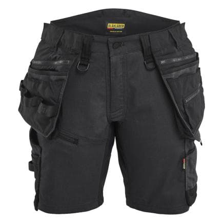 BLAKLADER 717511499999C34 - Striker short artisan stretch femme Noir/Noir