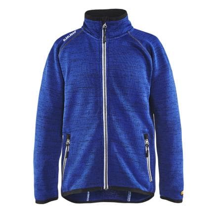 BLAKLADER 919021198510122/128 - Veste tricot enfant Bleu roi/blanc