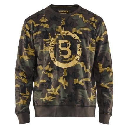 BLAKLADER 940811584599M - Sweat unisexe édition limitée Vert Kaki/Noir