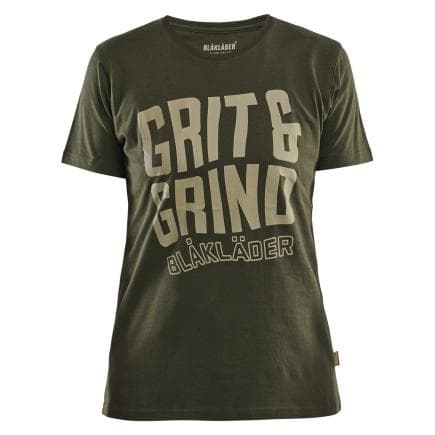 BLAKLADER 940910424209M - T-shirt Grit and Grind femme Vert forêt