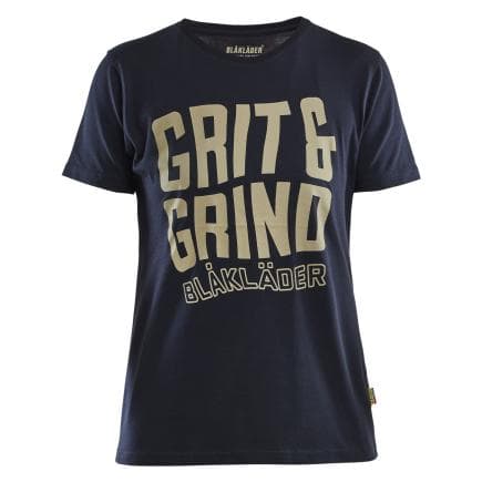 BLAKLADER 940910428600S - T-shirt Grit and Grind femme Marine foncé