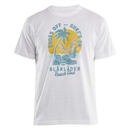 BLAKLADER 941810421000L - T-shirt Beach club Blanc