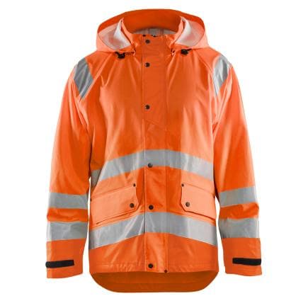 BLAKLADER 432320005300S - Veste de pluie haute-visibilité niveau 1 Orange
