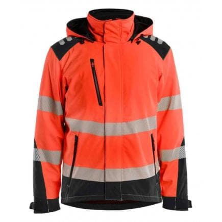 BLAKLADER 440025135599L - Veste softshell haute-visibilité hiver Rouge/Noir