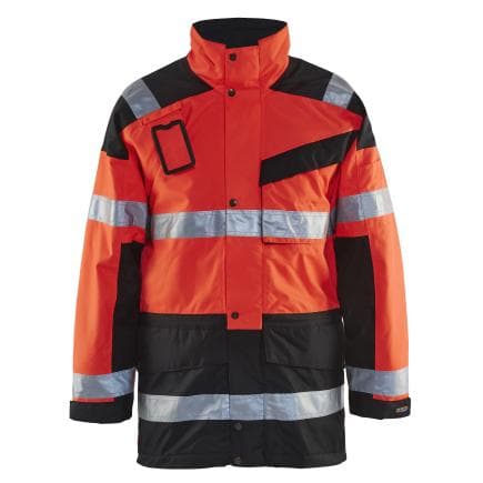 BLAKLADER 442619975599L - Parka hiver haute-visibilité Rouge/Noir