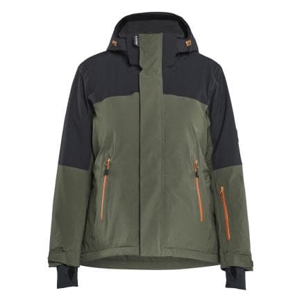 BLAKLADER 470719174240S - Striker Veste hiver stretch femme Vert forêt/Rouille