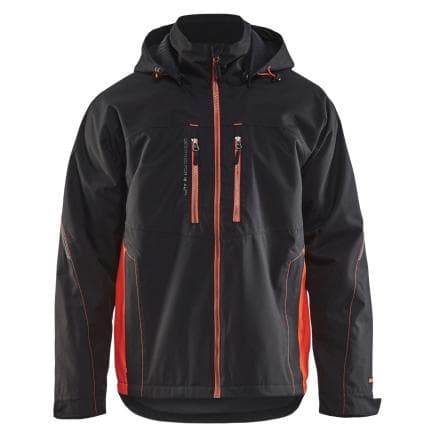 BLAKLADER 489019779955XL - Veste hardshell légère et doublée Noir/Rouge