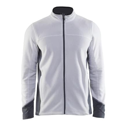 BLAKLADER 489510101094XXL - Veste micropolaire Blanc/Gris clair