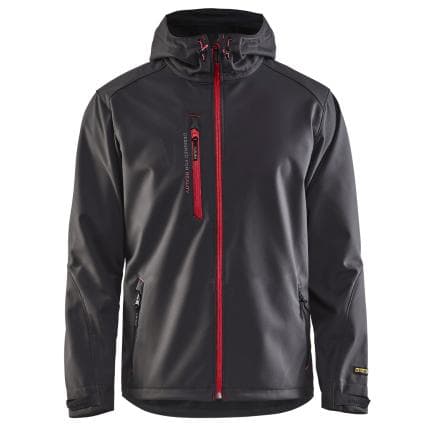 BLAKLADER 4949251797564XL - Veste softshell Gris foncé/Rouge