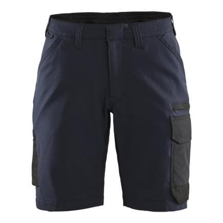 BLAKLADER 712316458699D20 - Short maintenance strech 4D femme Marine foncé/Noir