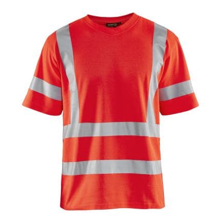 BLAKLADER 894710705500L - T-shirt haute-visibilité anti-UV Rouge