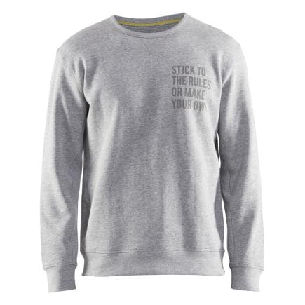 BLAKLADER 918511579000XXS - Sweat à col rond édition limitée Gris chiné