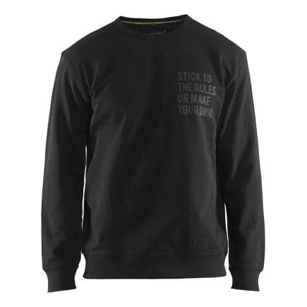 BLAKLADER 918511589900XXS - Sweatshirt à col rond Édition Limitée Noir