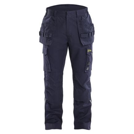 BLAKLADER 141815128900C54 - Pantalon de travail retardant-flamme inhérent avec poches flottantes Marine
